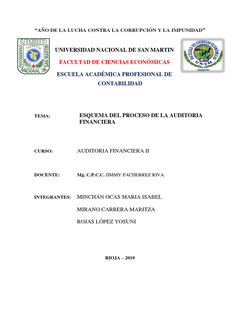 Esquema Del Proceso de La Auditoria Financiera | PDF | Auditoría ...