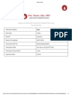 Annual Secondary Scrutiny Examination, 2019 Transaction Slip