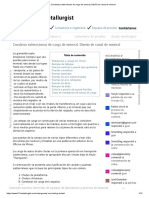 Canaletas Subterráneas de Carga de Mineral - Diseño de Canal de Mineral