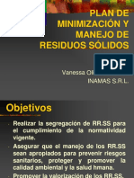 Plan de Minimización y Manejo de Residuos Sólidos