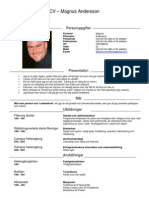 CV - Magnus - Andersson PDF Jobb Coachen