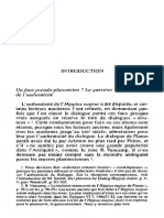 Pradeau Sobre a Autenticidade Hipias Maior