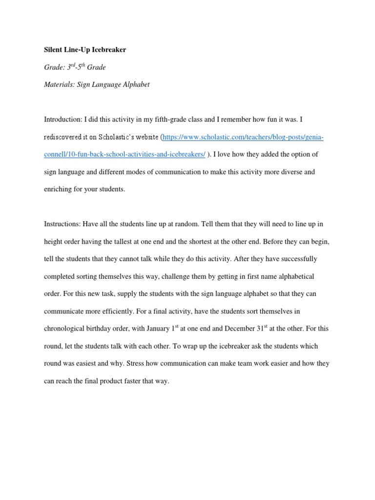 Grade 3 5 Grade Materials Sign Language Alphabet Silent LineUp