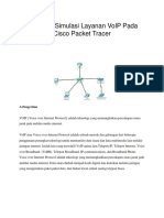 Membuat Simulasi Layanan VoIP Pada Cisco Packet Tracer