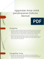 UNM-TKI1-KB3-PPT8-Penggunaan Array Untuk Menyimpan Data Ke Memori