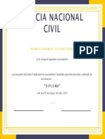 Yellow Seal Diploma Certificate
