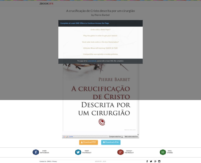 A Crucificação de Cristo Descrita Por Um Cirurgião by Pierre Barbet zBOOK3Fr PDF PDF