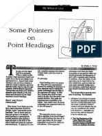 Point Headings Article