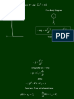 V F y D M MG DT X D M V: Newton's 2 Law: Free Body Diagram