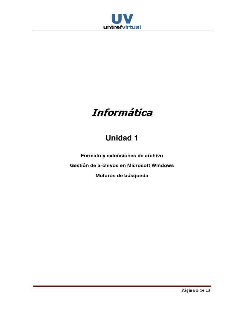 Formatos y gestión de archivos en Windows | PDF | Archivo de ...