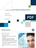 Programas de Pruebas de Aptitud ASTM Enero 2019