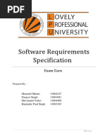 Software Requirements Specification: Exam Earn