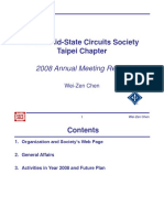 IEEE Solid-State Circuits Society Taipei Chapter: 2008 Annual Meeting Report