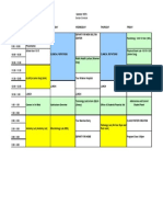 Sample Schedule: Parasitology - Until 10:10am (MDL)