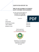 Design and Quality Control of Flexible Pavement