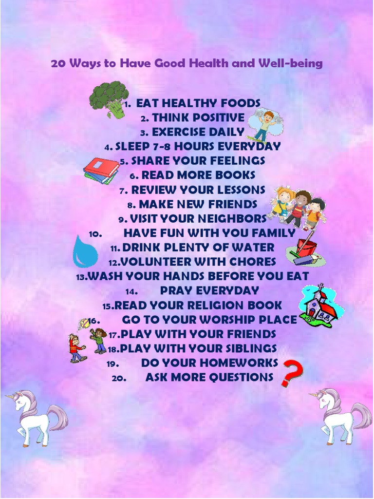 20 Ways To Have Good Health and Well PDF