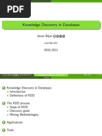 Knowledge Discovery in Databases: Javier B Ejar Cbea