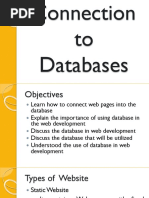 Lec 9 - Connecting to Databases