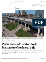 Prime Canalside Land On Hold, But Some See No Time To Wait