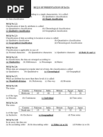 Presentation of Data(Statistics)