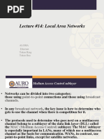 Lecture #14: Local Area Networks: Aloha Ethernet Token Ring Token Bus