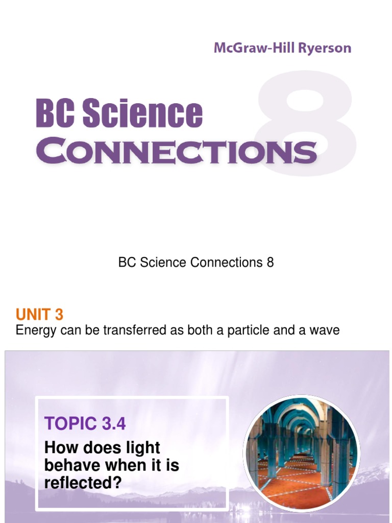 BC Science Connections 8 Reflection (Physics) Radiation Free 30day Trial