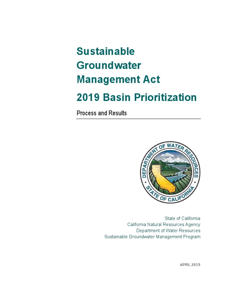 Sustainable Groundwater Management Act Basin Priority Process Document