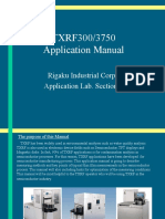 TXRF300/3750 Application Manual: Rigaku Industrial Corp. Application Lab. Section2