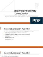 Introduction To Evolutionary Computation: Algorithms Inspired From Darwin'S Theory of Evolution