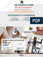 Value of Work Place Services in The Middle East - Brendan J. Seifried - Regus