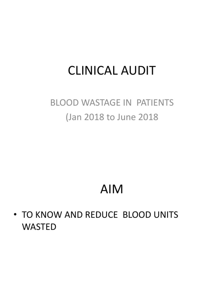 Blood Wastage Audit: Aadhar Hospital | PDF | Bleeding | Blood Transfusion