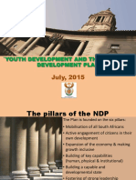 July, 2015: 'Youth Development and The National Development Plan