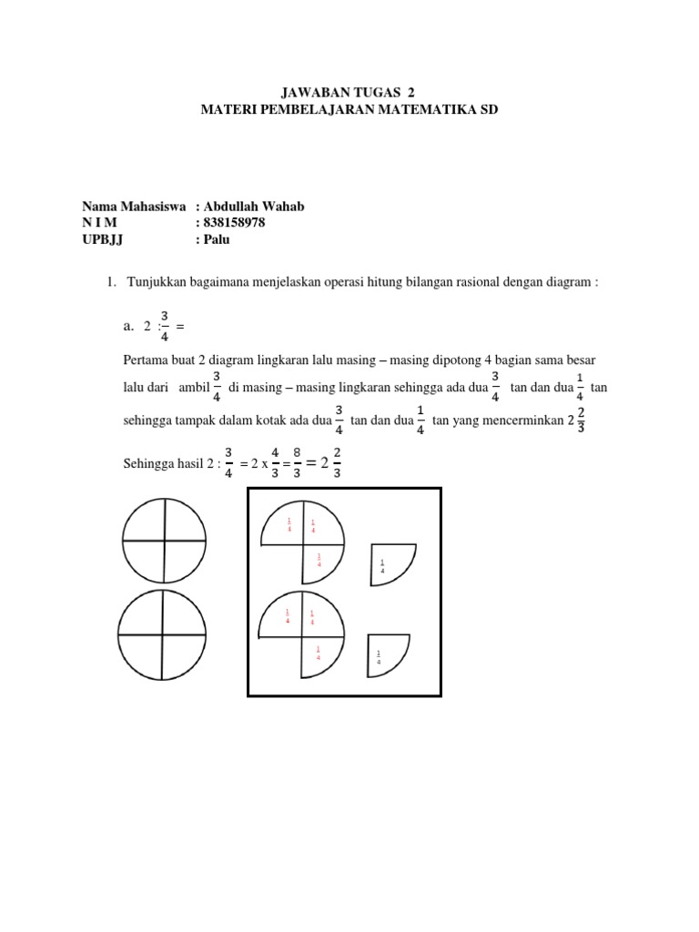 Tugas 2 Pembelajaran Matematika SD | PDF