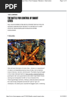 The Battle for Control of Smart Cities