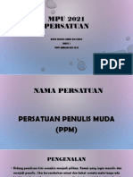 Mpu 2021 Persatuan