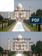 Discribsing Places of Taj Mahal