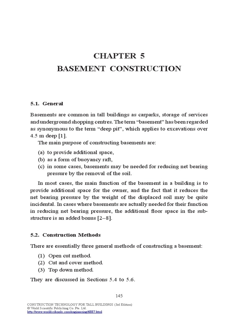 High Rise Buildings Basement Construction PDF | PDF | Deep Foundation ...