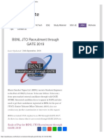 BSNL JTO Recruitment Through GATE 2019