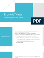 El Uso de Twitter: Complementos para La Formación Disciplinar Alberto Torres Buj