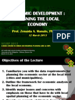 Economic Development: Planning The Local Economy: Click To Edit Master Title Style
