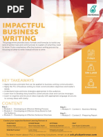 Impactful Business Writing: Key Takeaways