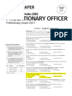 Probationary Officer: Solved Paper
