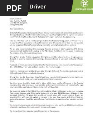 Letter of demand