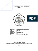 RPS Manajemen Produksi Dan Operasi PDF
