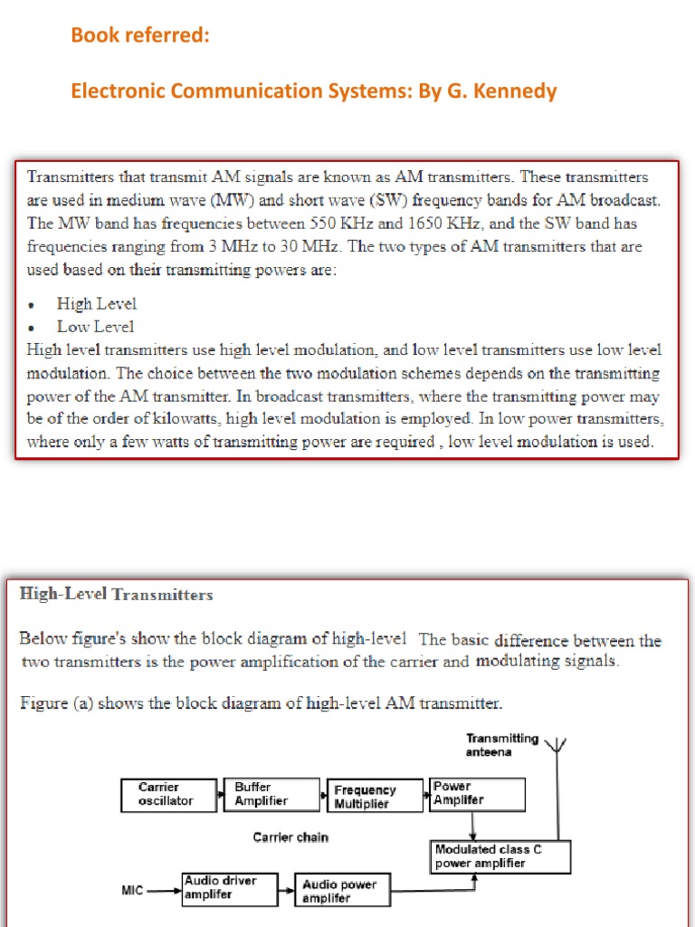 AM Transmitter and Receiver Overview | PDF | Information And ...