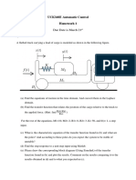 UCK360E Automatic Control Homework 1: Due Date Is March 21