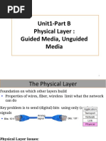 Unit1-Part B Physical Layer: Guided Media, Unguided Media