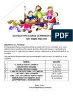 Charlas para Padres de Primera Comunion Santa Ana