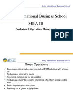 Amity International Business School Mba Ib: Production & Operations Management