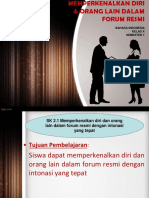 Materi Memperkenalkan Diri